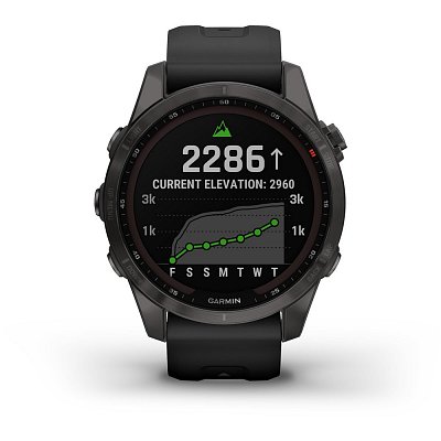 Fenix 7S Sapphir Sol TitCarbon Gr GARMIN