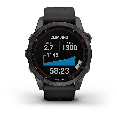 Fenix 7S Sapphir Sol TitCarbon Gr GARMIN