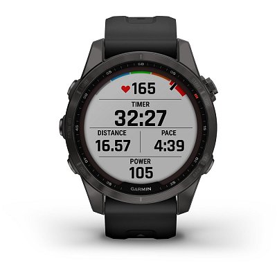 Fenix 7S Sapphir Sol TitCarbon Gr GARMIN