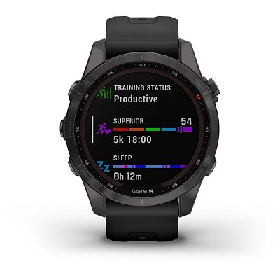 Fenix 7S Sapphir Sol TitCarbon Gr GARMIN