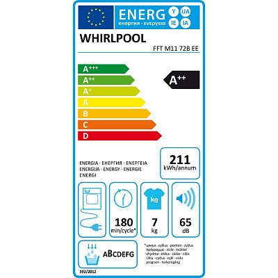 FFT M11 72B EE SUŠIČKA PRÁDLA WHIRLPOOL