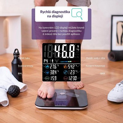 FITSCALE W7 BT BLACK FIT. VÁHA TRUELIFE