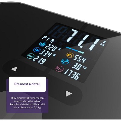 FITSCALE W7 BT BLACK FIT. VÁHA TRUELIFE