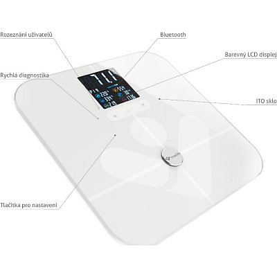 FITSCALE W7 BT WHITE FIT. VÁHA TRUELIFE