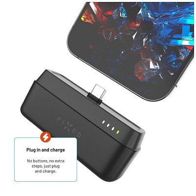 FIXZEN-5PL Plug-in 5000 mAh, černá FIXED
