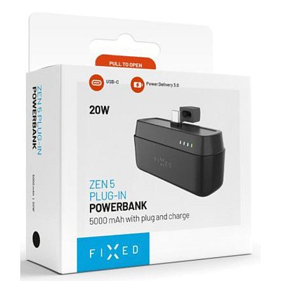 FIXZEN-5PL Plug-in 5000 mAh, černá FIXED