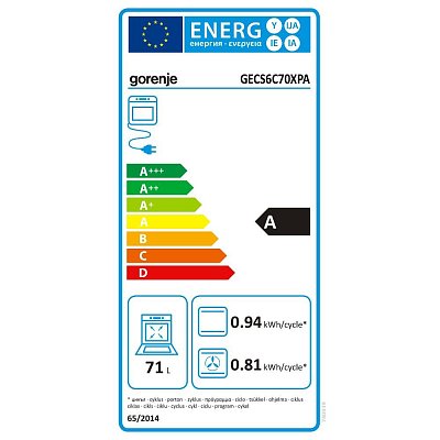 GECS6C70XPA SPORÁK SKLOKERAMICKÝ GORENJE