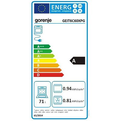 GEIT6C60XPG SPORÁK INDUKČNÍ GORENJE