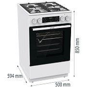GKS5C75WF SPORÁK KOMBINOVANÝ GORENJE