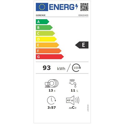 GS62040S MYČKA 60CM GORENJE