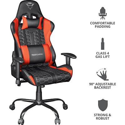 GXT708R RESTO CHAIR RED TRUST