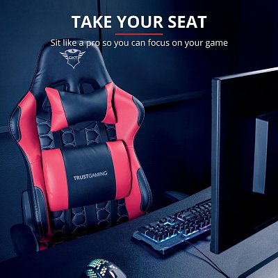 GXT708R RESTO CHAIR RED TRUST