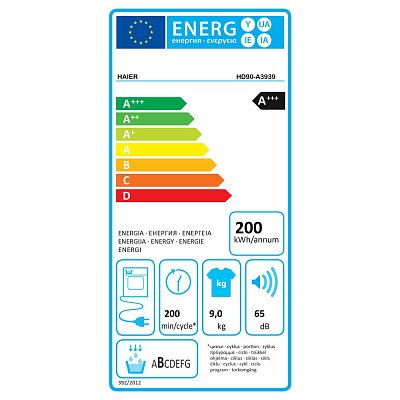 HD90-A3939-S SUŠIČKA PRÁDLA HAIER