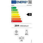 HOCE7618DX CHLADNIČKA KOMBI HOOVER