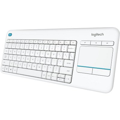 K400 Plus Wrl kbd bílá CZ/SK LOGITECH