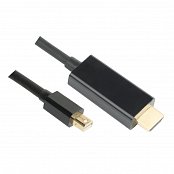 Kabel GoGEN HDMI / mini DisplayPort, 2m, pozlacený - černý