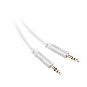 Kabel GoGEN Jack 3,5mm, 1,5m, pozlacené konektory - bílý