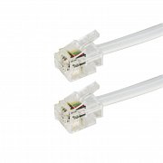 Kabel GoGEN telefonní (RJ11), 2m - bílý