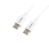 Kabel GoGEN USB-C / USB-C, 1m, bílý, 60W
