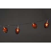 KOP06 Gir. šišky hnědé 10 LED WW Koopman