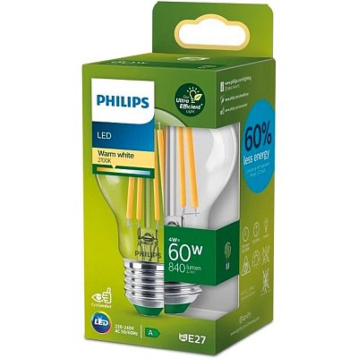 LED 60W E27 2700K A PHILIPS