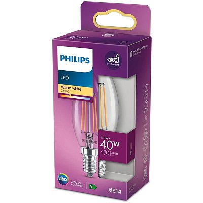 LED Class. FILAMENT 40W B35 E14 PHILIPS
