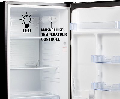 Lednice bez mrazáku - černá - PRIMO PR121FR
