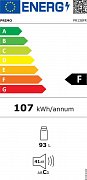 Lednice bez mrazáku - černá - PRIMO PR138FR