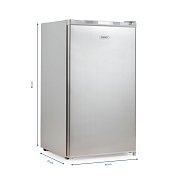 Lednice bez mrazáku - stříbrná - PRIMO PR122FR