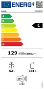 Lednice kombinovaná s mrazákem dole - DOMO DO91308C