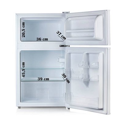 Lednice s mrazákem nahoře - bílá - Primo PR156FR