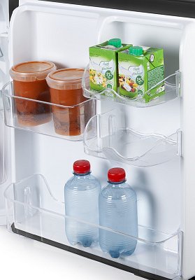 Lednice s mrazákem nahoře - černá - Primo PR157FR