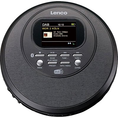 Lenco CD-500BK discman BT, rádio DAB+/FM