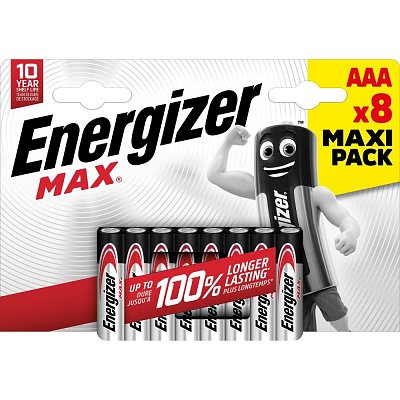 LR03 4+4BP AAA MAX Alk ENERGIZER