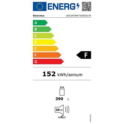 LRS1DF39W CHLADNIČKA MONOKL. ELECTROLUX