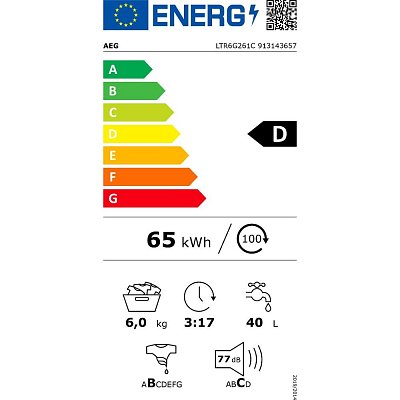 LTR6G261C PRAČKA VRCH. PL. AEG