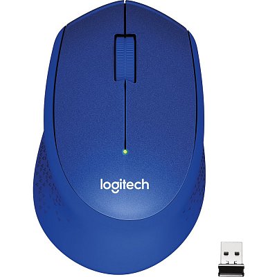 M330 Silent Plus myš Blue LOGITECH