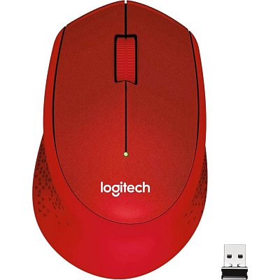 M330 Silent Plus myš Red LOGITECH