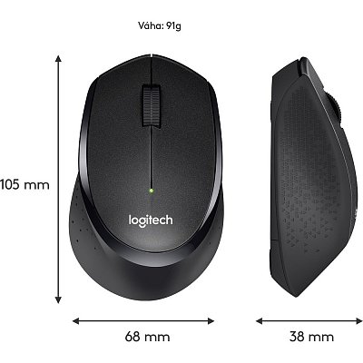 M330 wrl mouse black LOGITECH