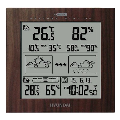 Meteostanice Hyundai WS 2244, barva dřeva