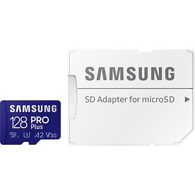 MicroSDHC 128GB PRO Plus+ SD adp SAMSUNG