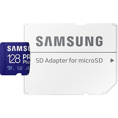 MicroSDHC 128GB PRO Plus+ SD adp SAMSUNG