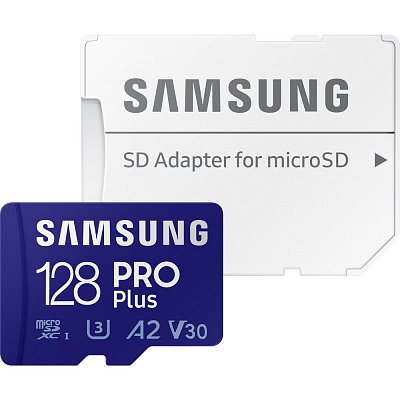 MicroSDHC 128GB PRO Plus+ SD adp SAMSUNG