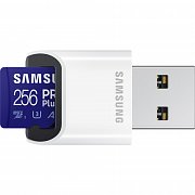 MicroSDHC 256GB PRO Plus+USB adp SAMSUNG