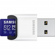 MicroSDHC 512GB PRO Plus+USB adp SAMSUNG