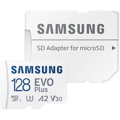 MicroSDXC 128GB EVO Plus+SD adap SAMSUNG