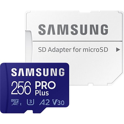 MicroSDXC 256GB PRO Plus+ SD adp SAMSUNG