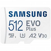 MicroSDXC 512GB EVO Plus+SD adap SAMSUNG