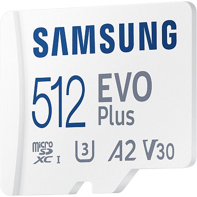MicroSDXC 512GB EVO Plus+SD adap SAMSUNG