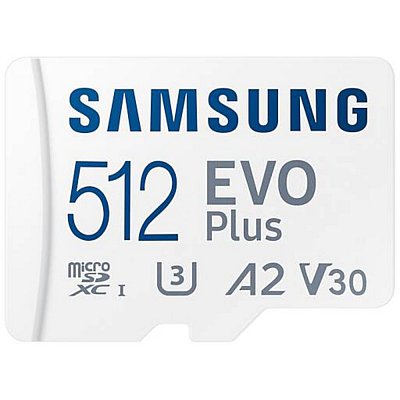 MicroSDXC 512GB EVO Plus+SD adap SAMSUNG